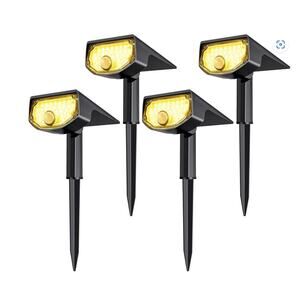 Solar Motion Sensor Lights,Waterproof  30 LED/3 Modes Warm White,4 Pack